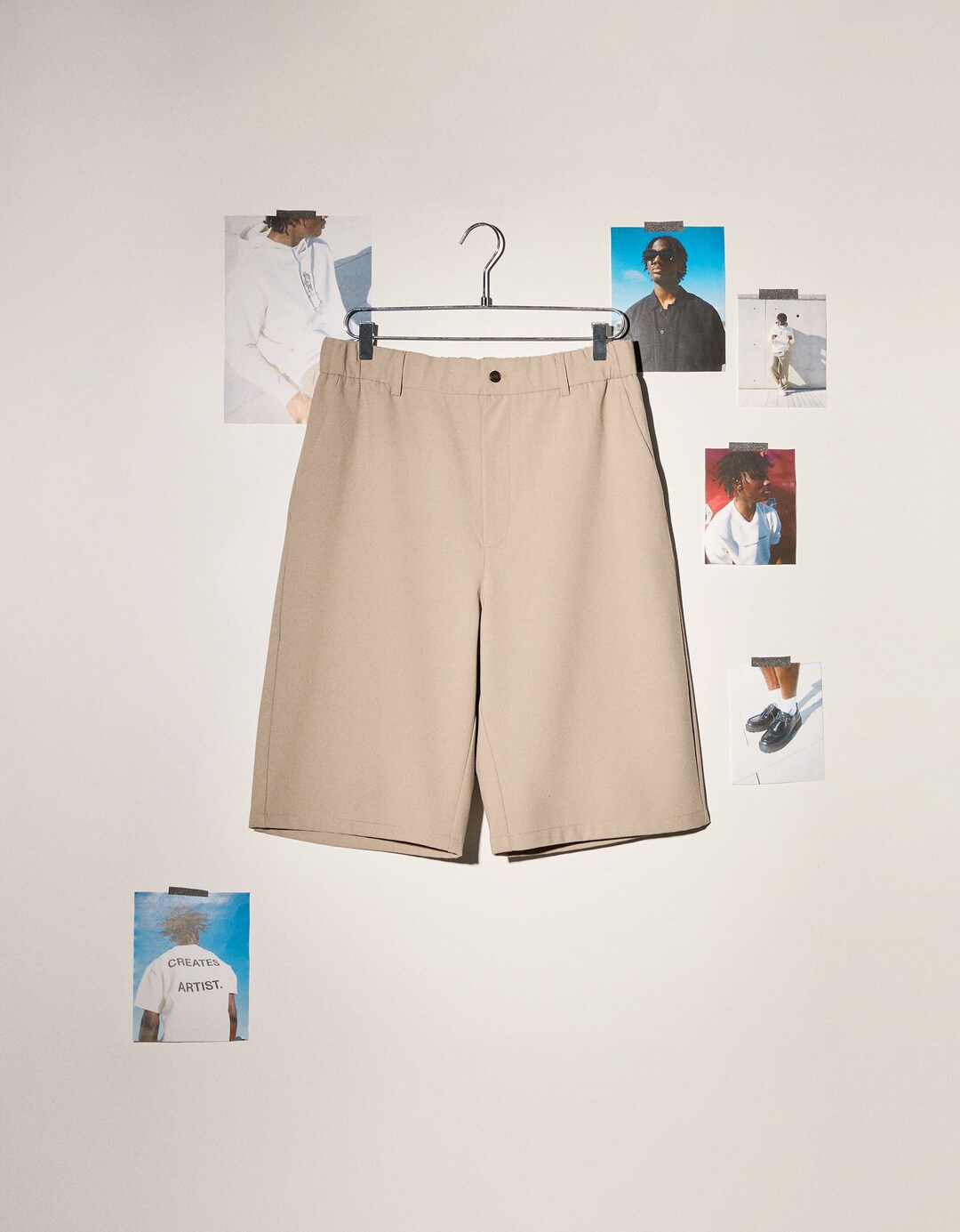 Wide fit tailored Bermuda shorts