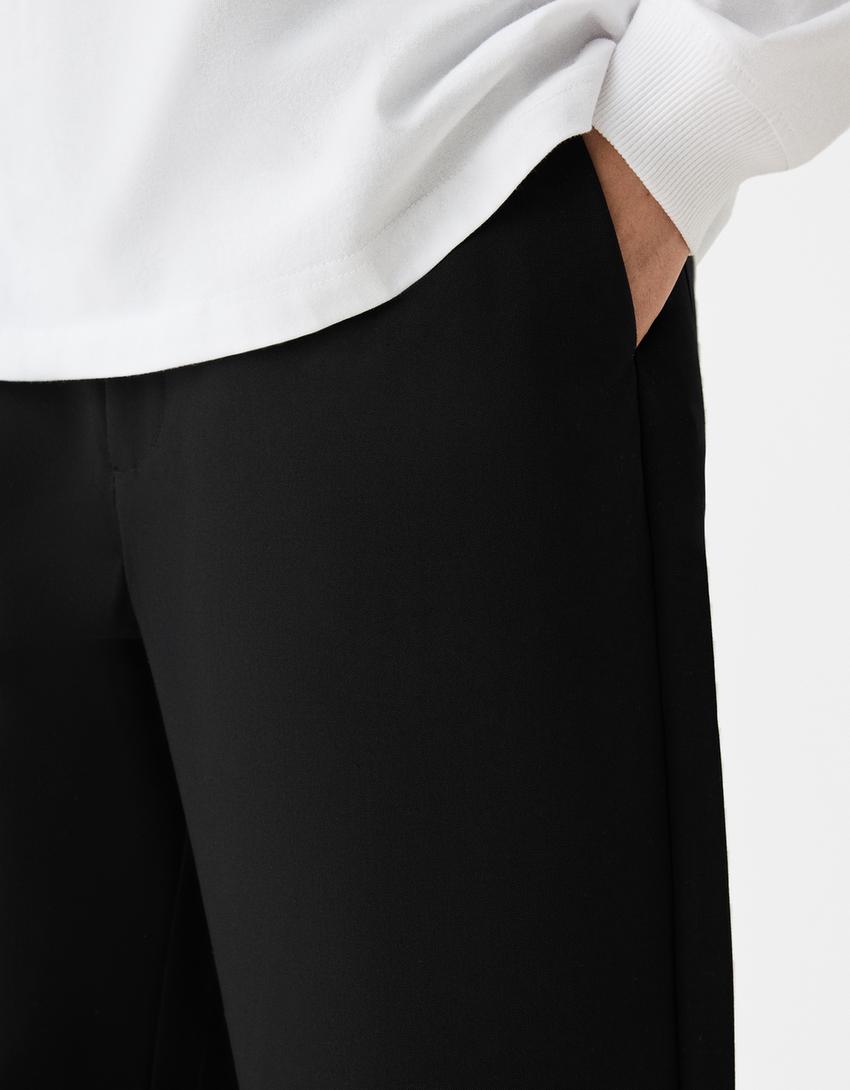 Bermuda tailoring wide fit-Noir-5