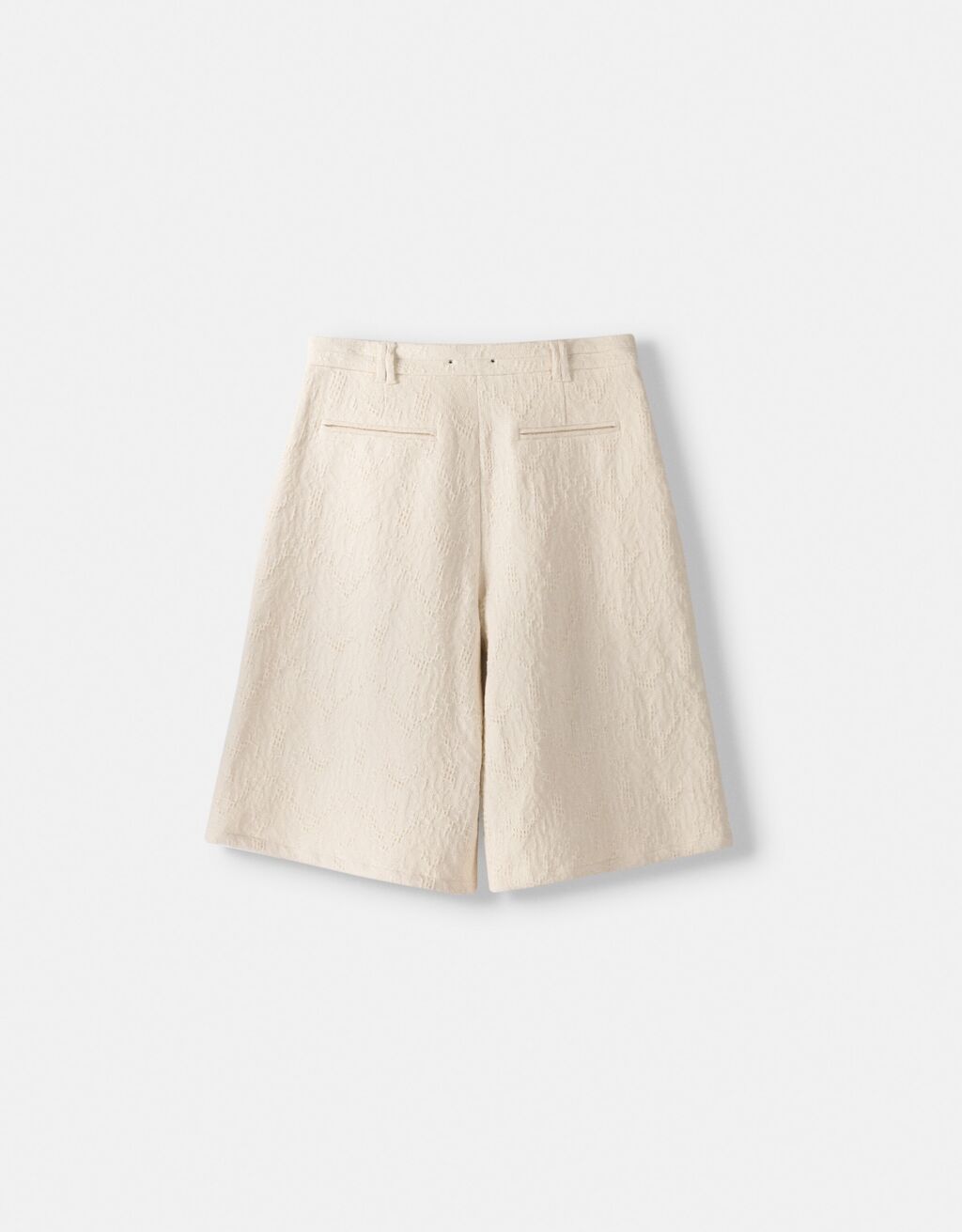 Bermuda jort wide leg textura-Piedra-5