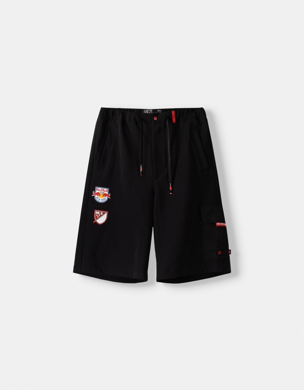 New York Red Bulls baggy Bermuda shorts with patches - Men | Bershka