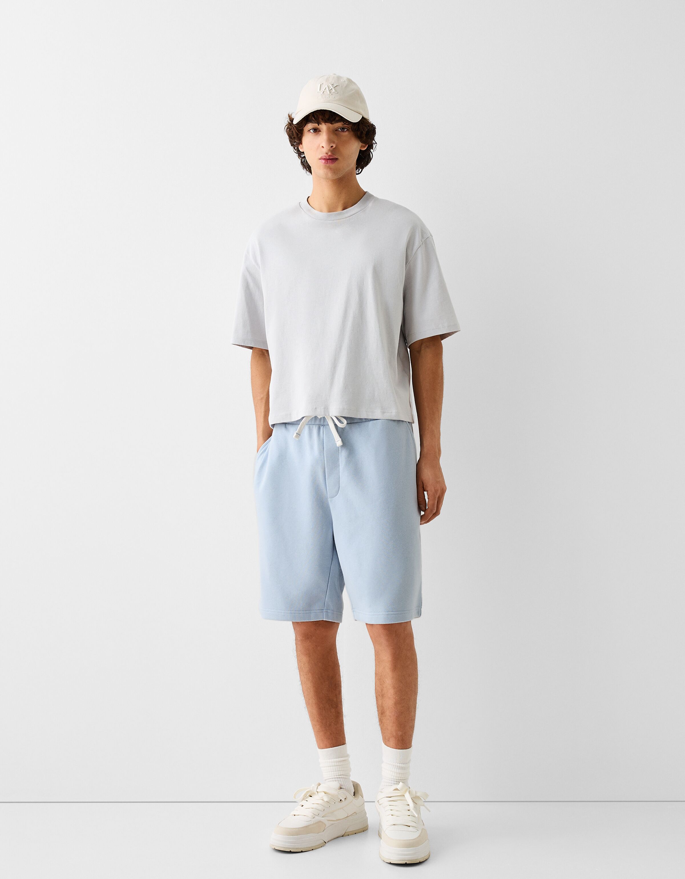 Men s Jogger Bermuda Shorts New Collection BERSHKA