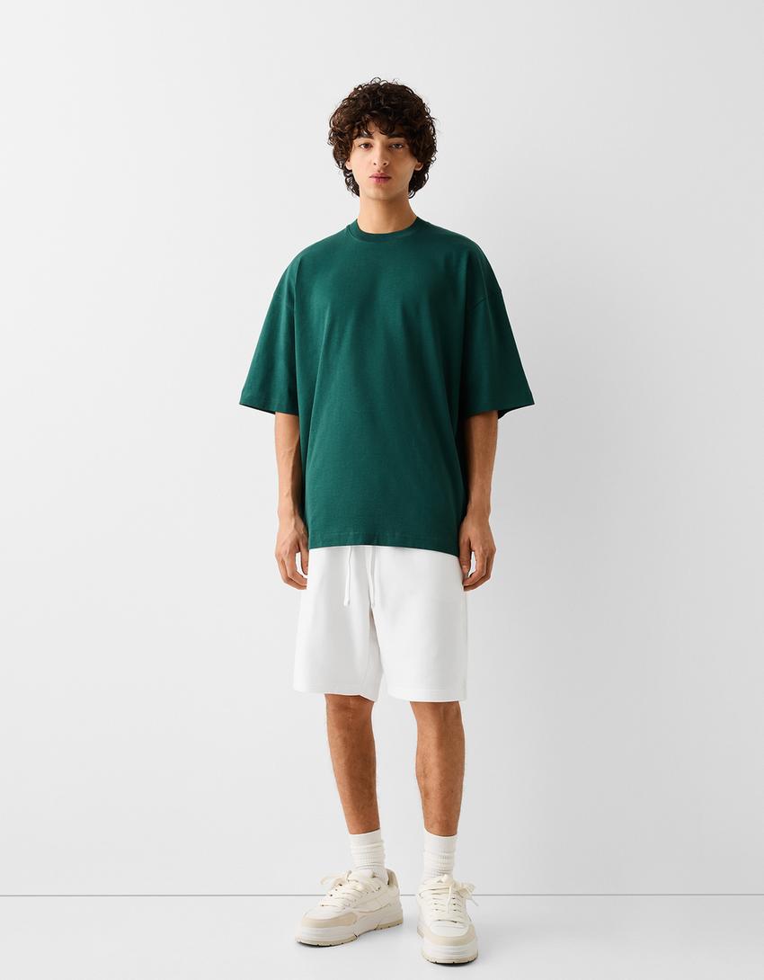 Bermuda felpa-Branco-0