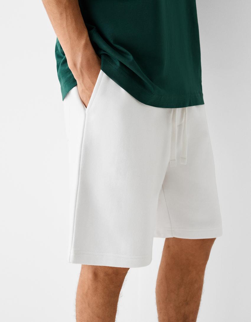 Bermuda felpa-Branco-3