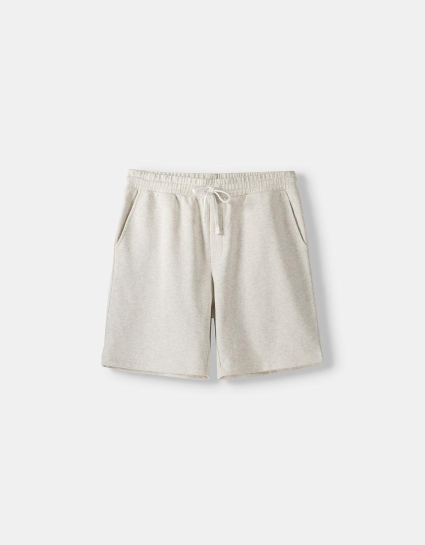 Bermuda felpa-Areia-4