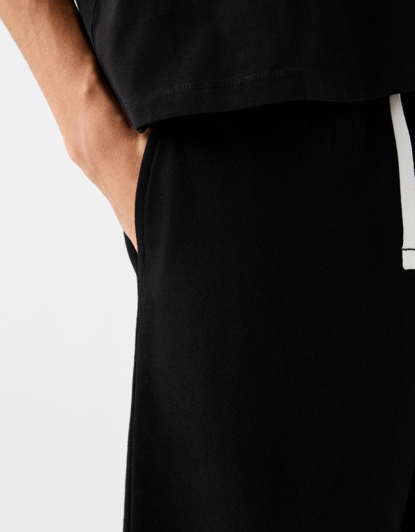 Bermuda felpa-Preto-5