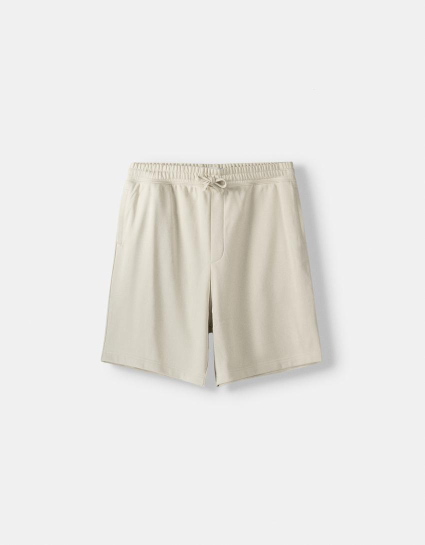 Bermuda baggy-Blanc cassé-4