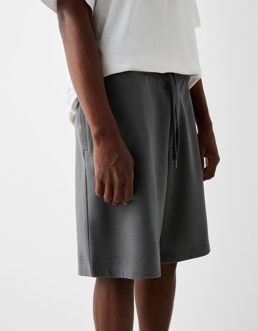 Bermuda baggy-Gris-3