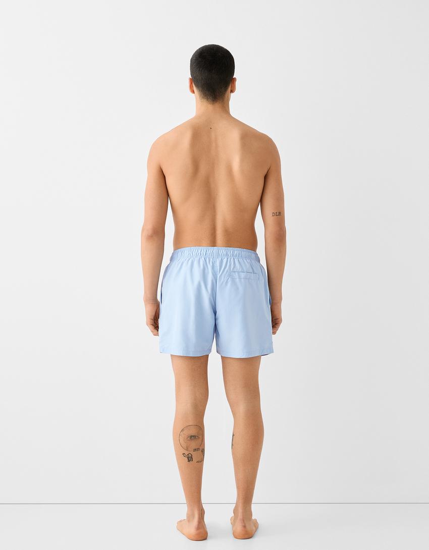 Maillot de bain basique-Bleu clair-2