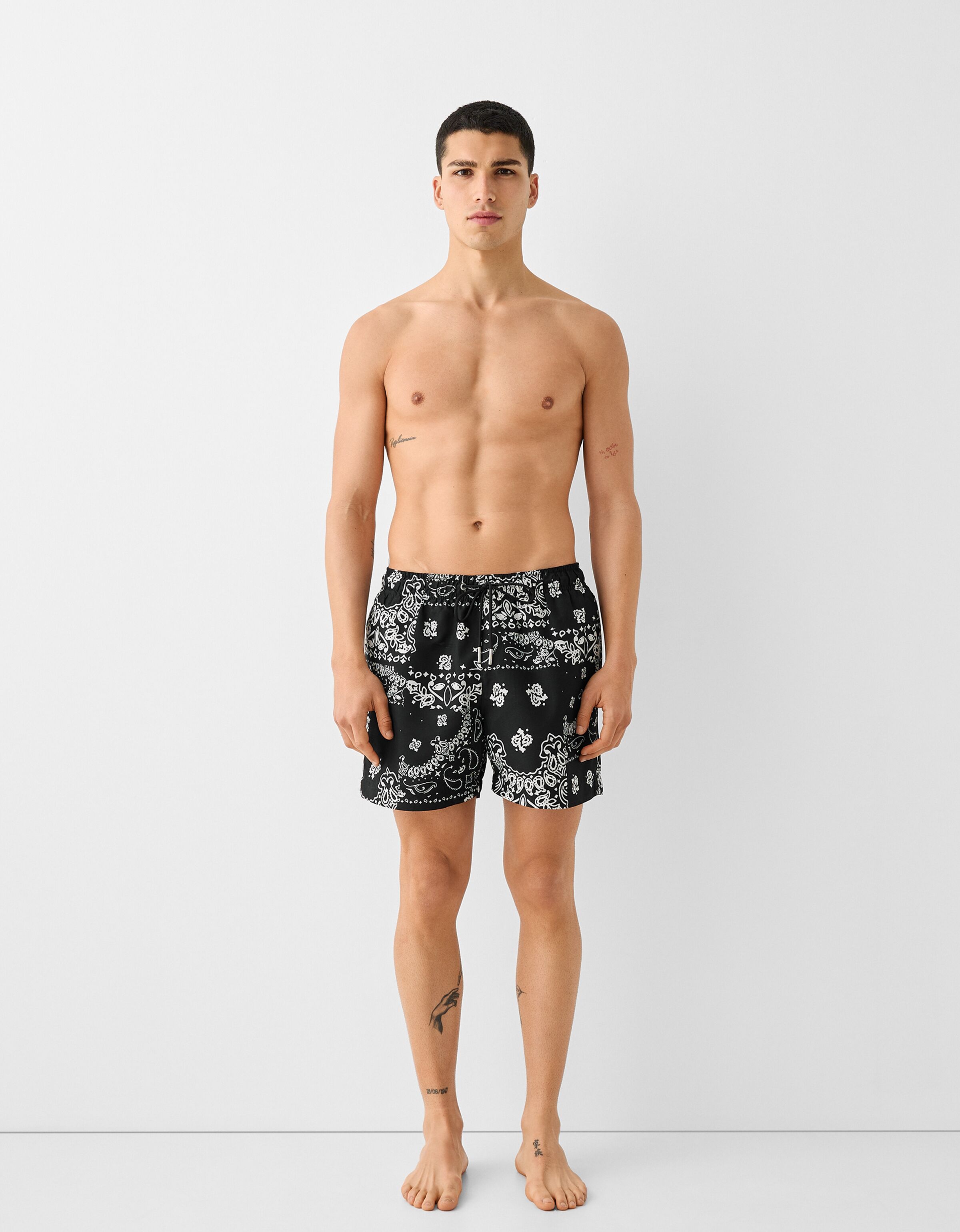 Bandana print swim on sale trunks