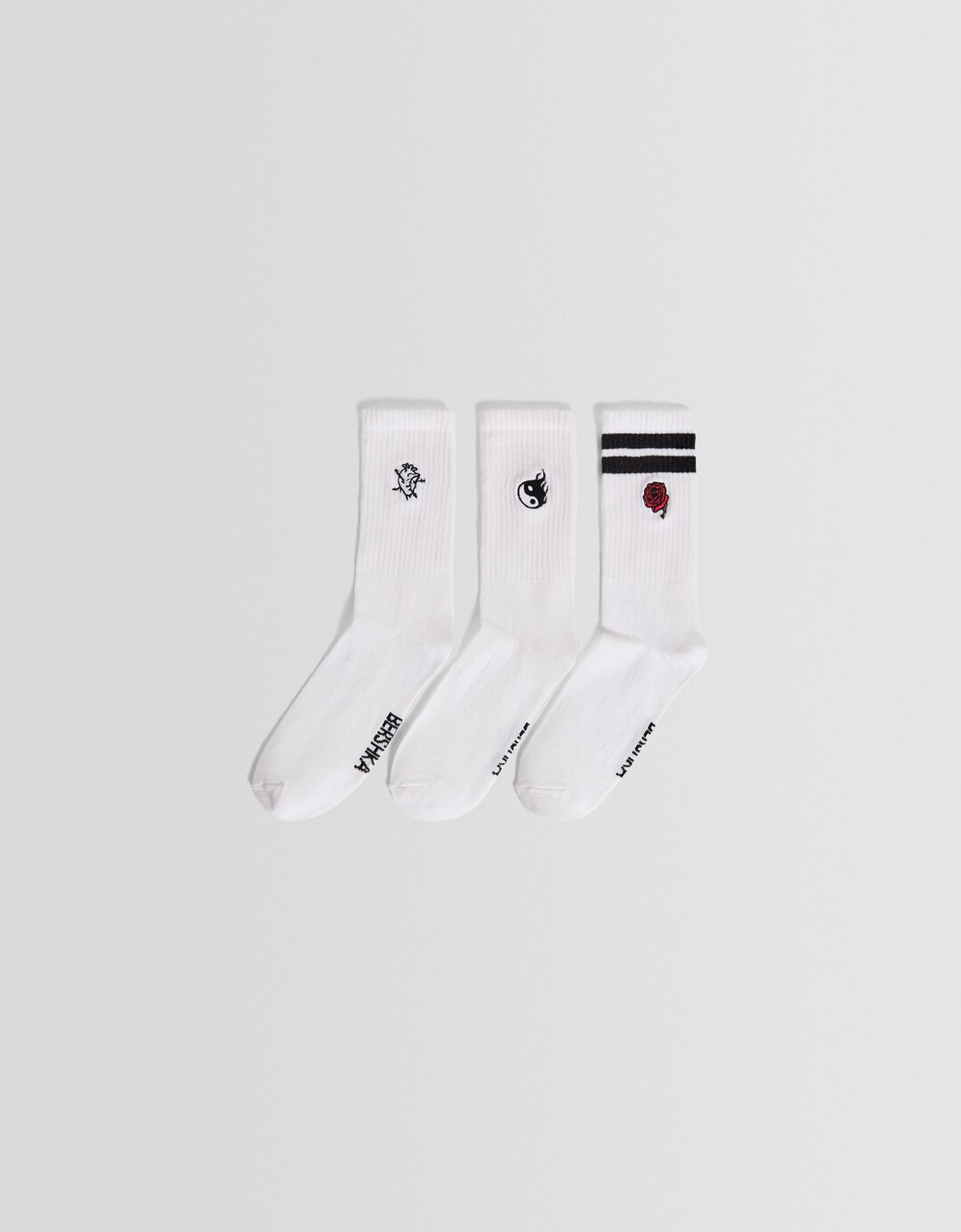 Pack 3 calcetines bordado