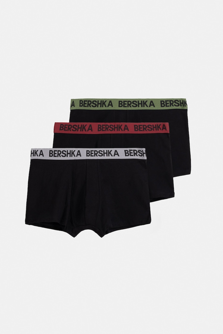 Set of 3 pairs of printed waist boxers