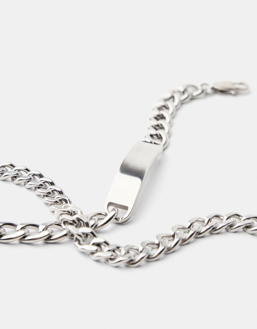 2’li paslanmaz çelik bilezik seti-Gümüş-2