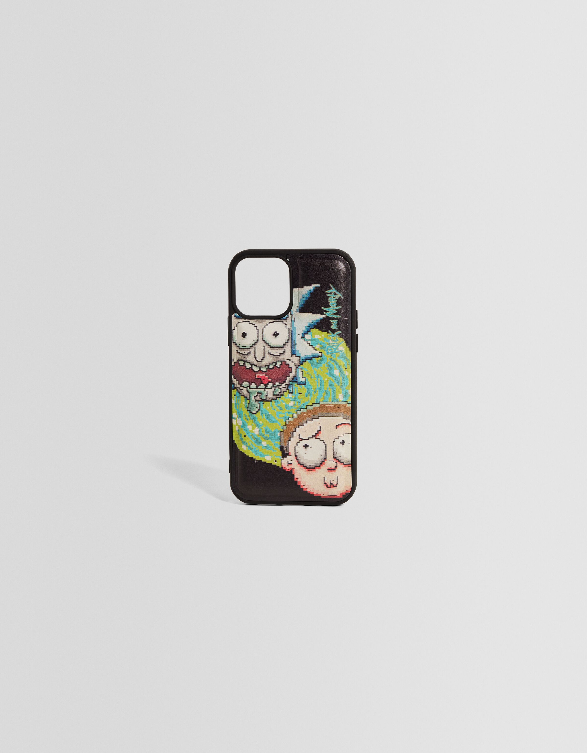 Rick Morty print mobile phone case Men Bershka