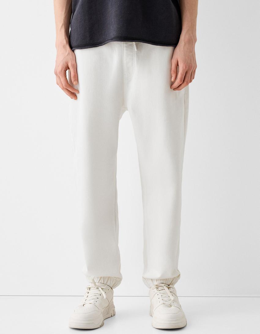 Jogger jeans-White-1