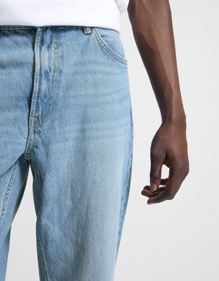 Jeans straight-Azul lavado-3