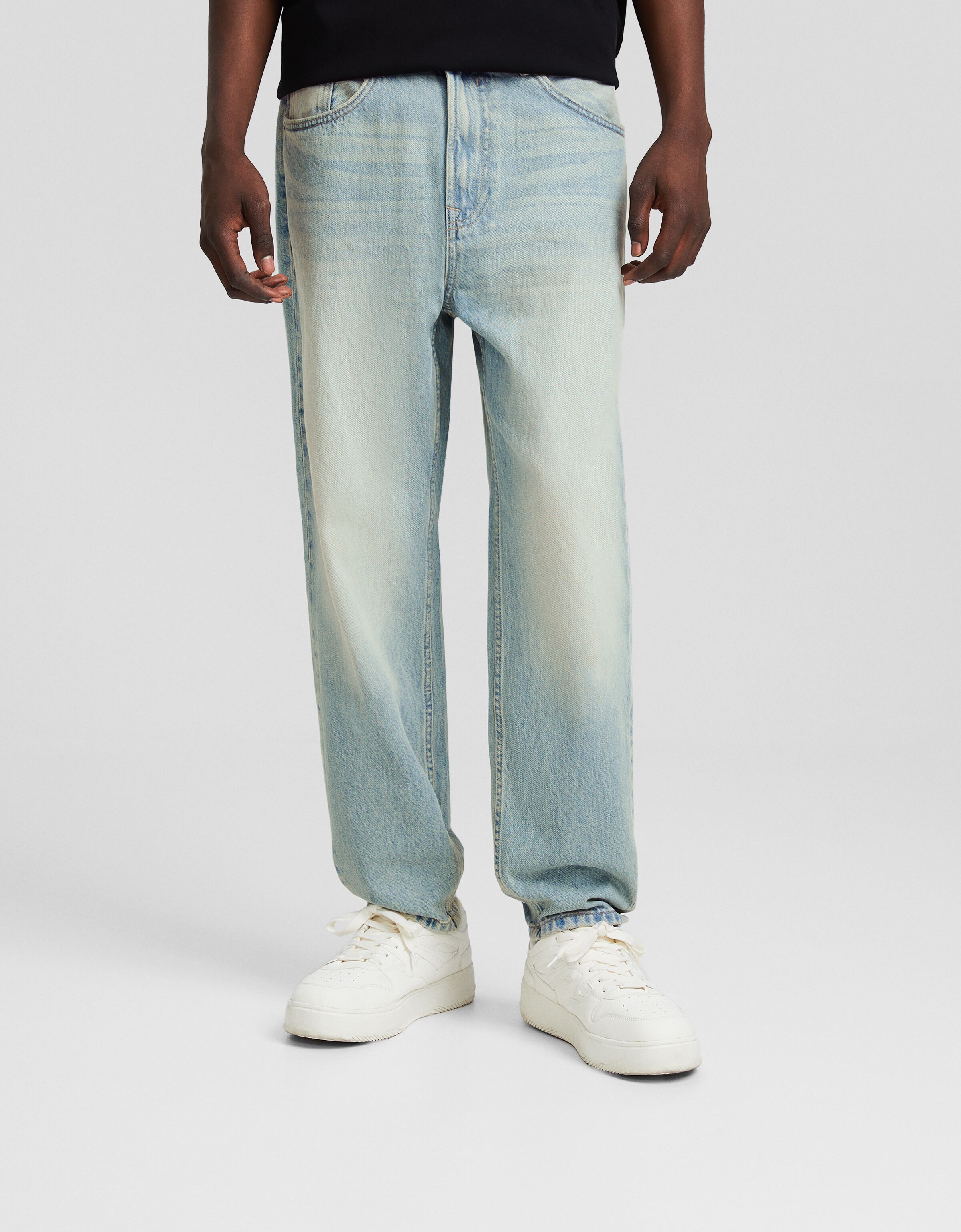 Men's loose outlet straight jeans