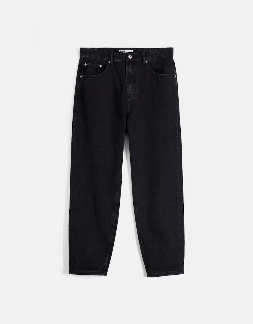 Loose fit jeans-Black-4