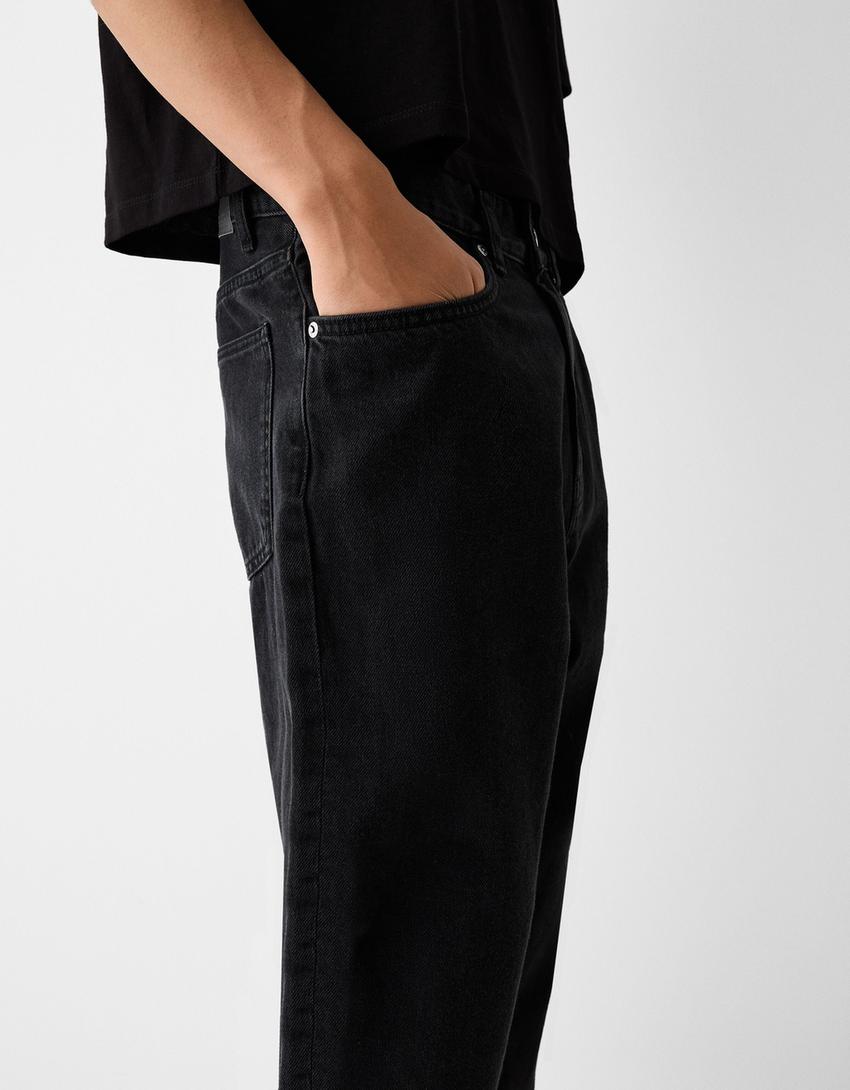 Jeans loose-Preto-3