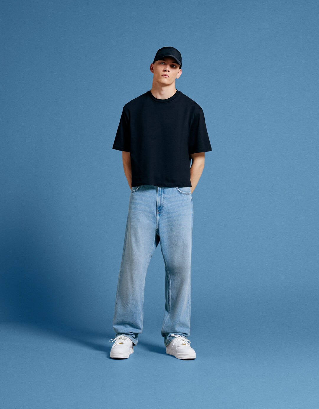 Baggy szabású farmernadrág