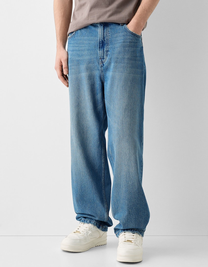 Baggy jeans-Washed out blue-1