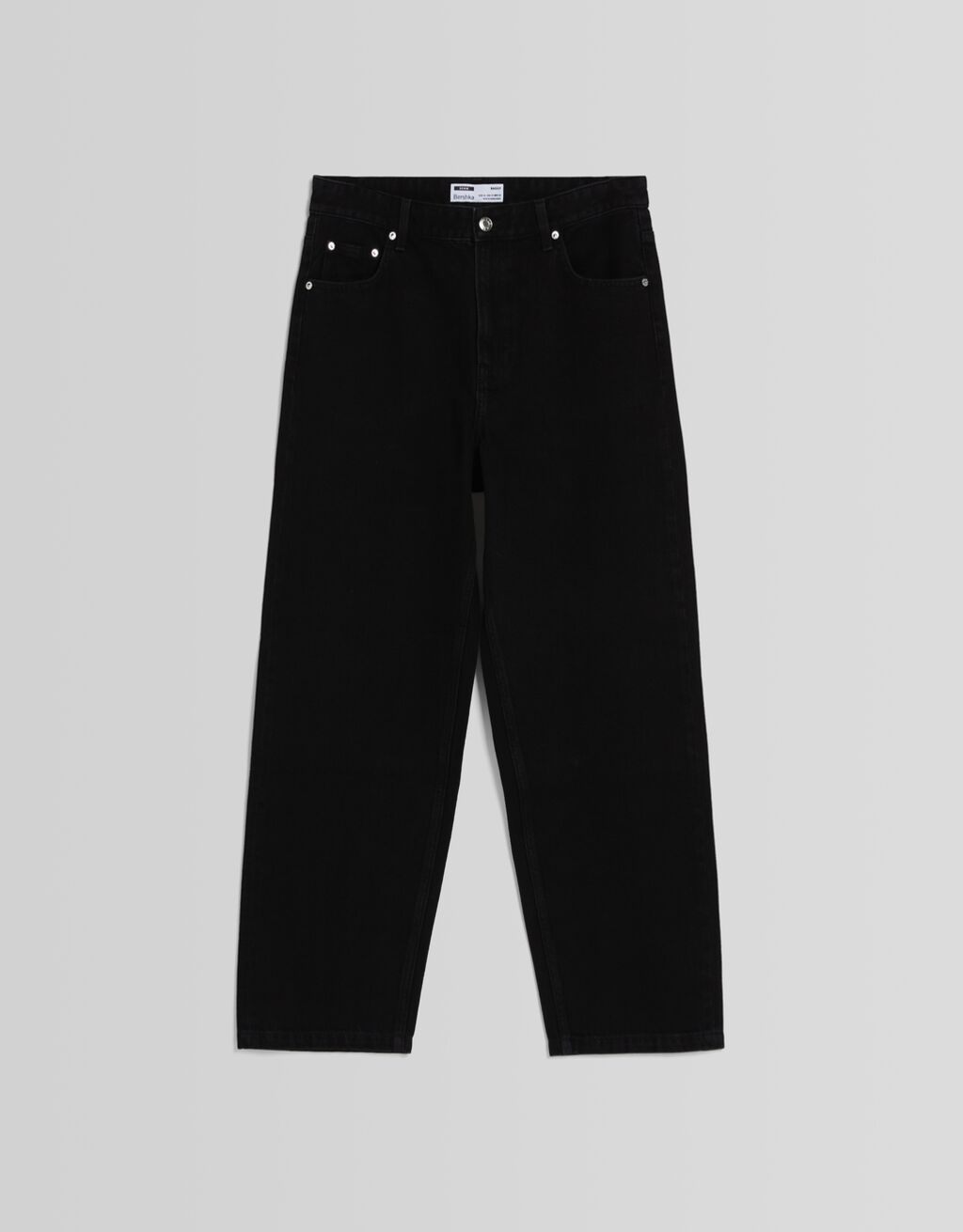 Jeans baggy-Preto-4