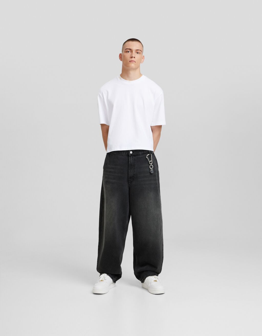 Faded skater fit jeans Men Bershka