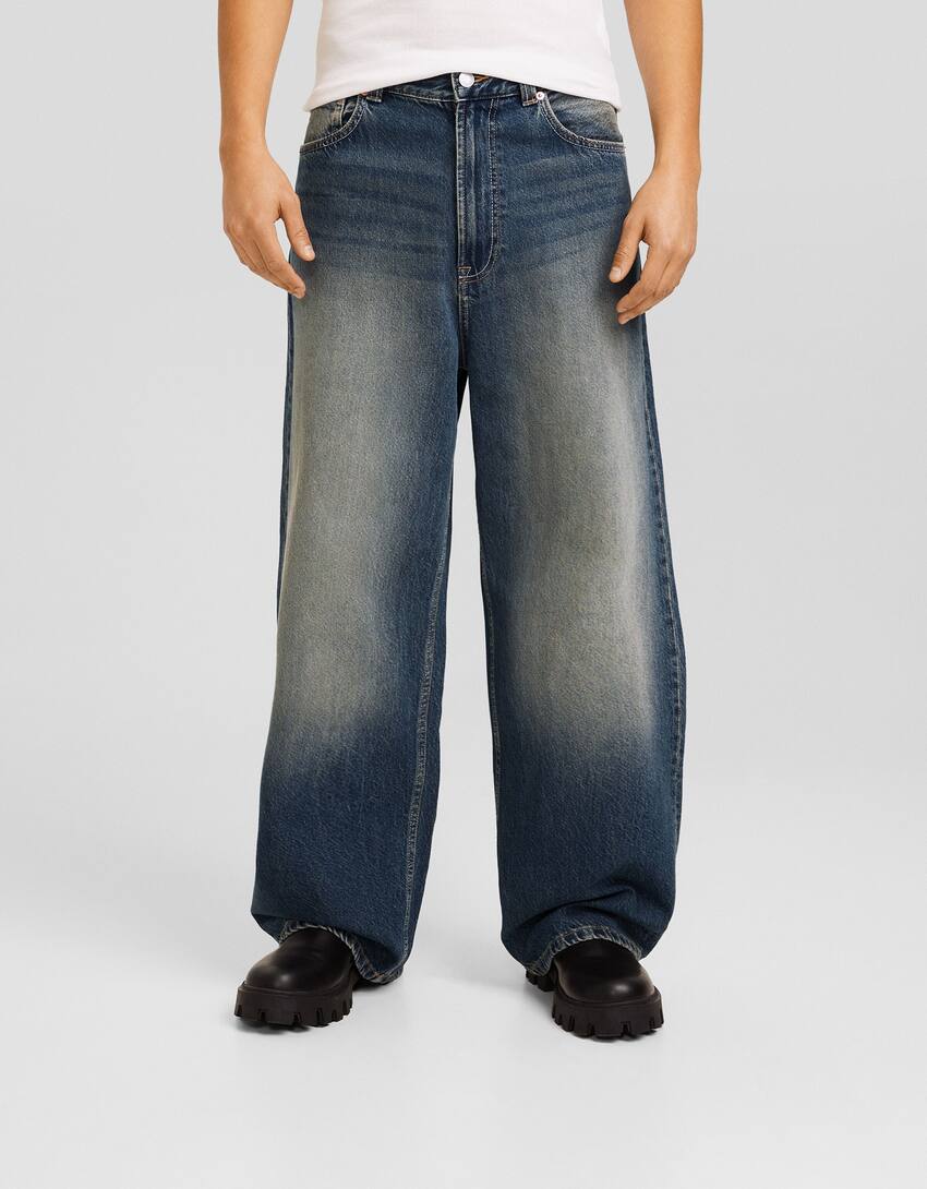Super baggy jeans-Washed out blue-1