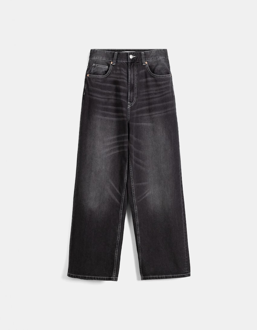 Super baggy jeans-Grey-4