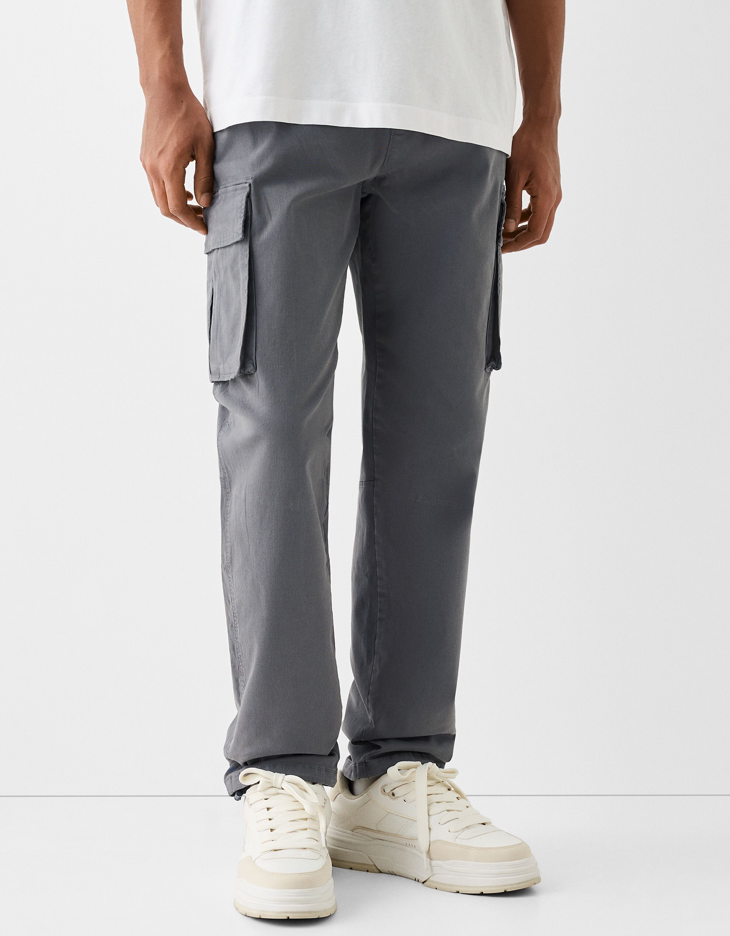 Bershka cargo hot sale pants men