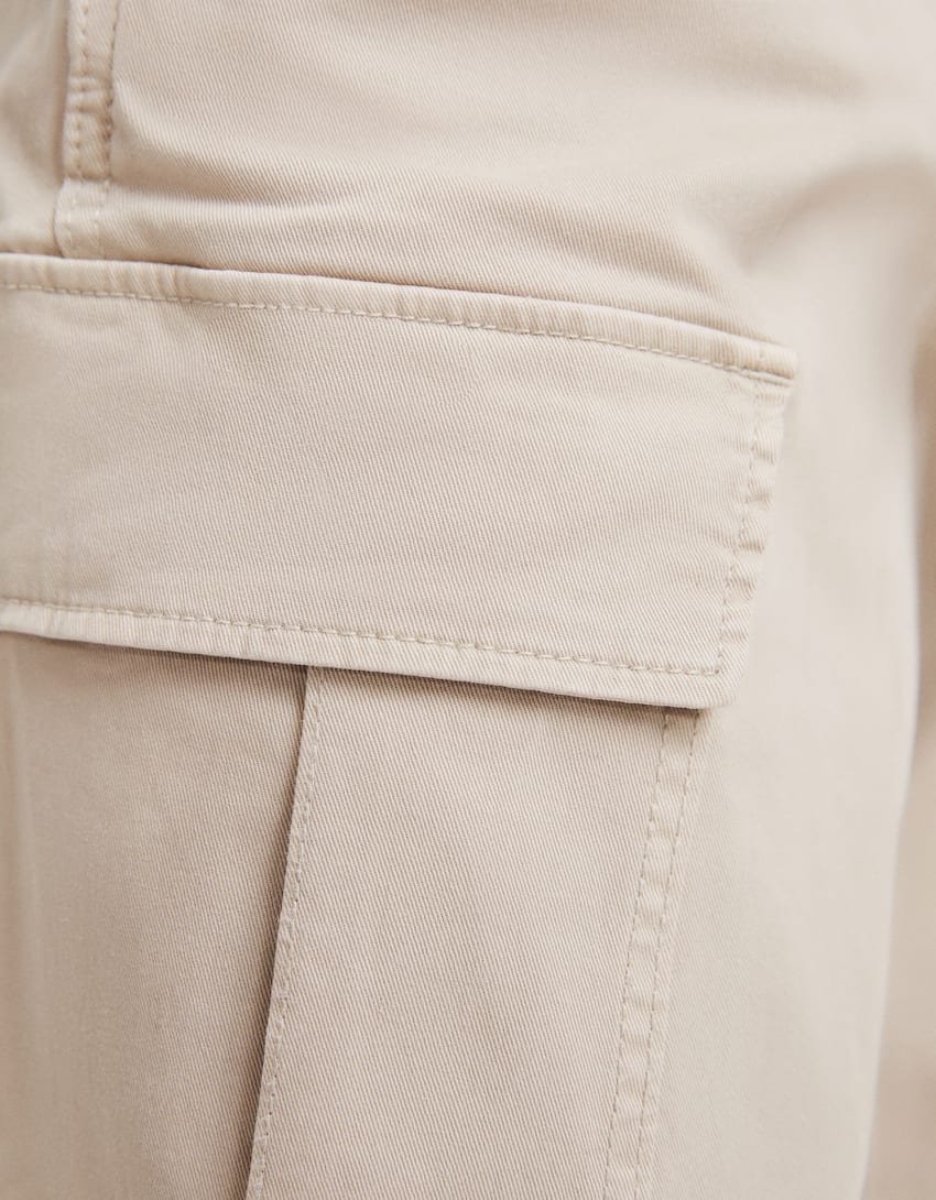 Cargo jogger trousers-Sand-5