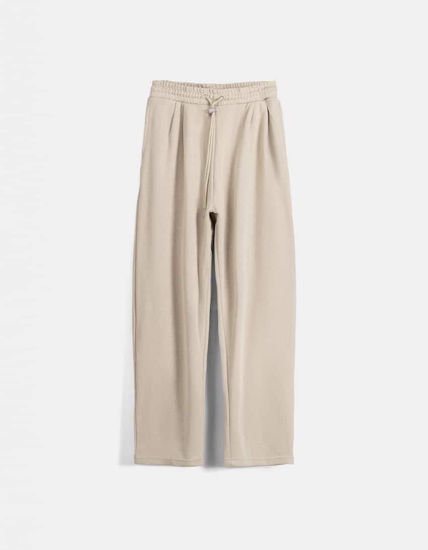 Darted trousers-Stone-4