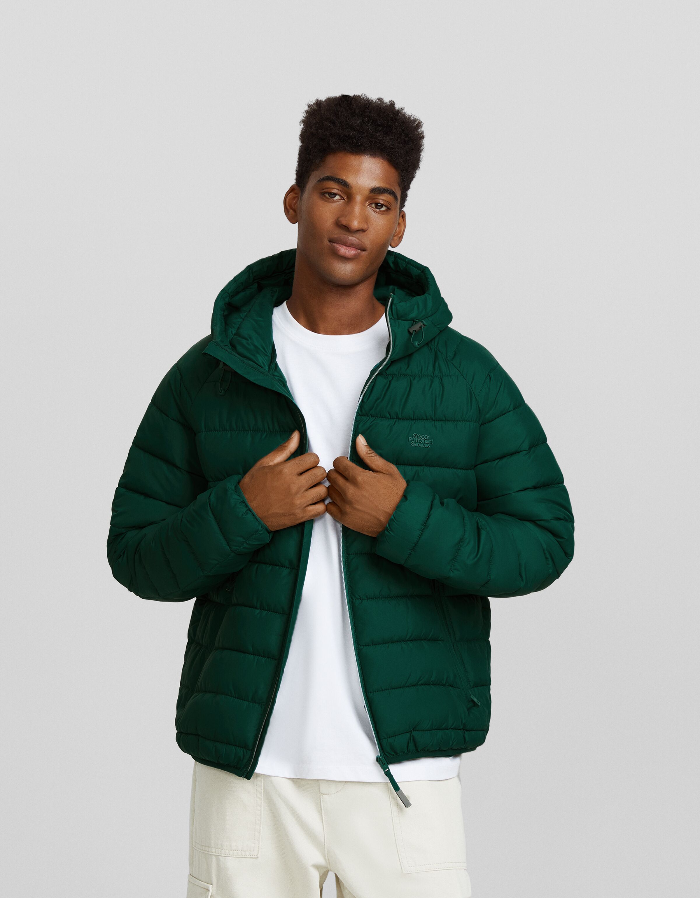 Bershka green outlet jacket