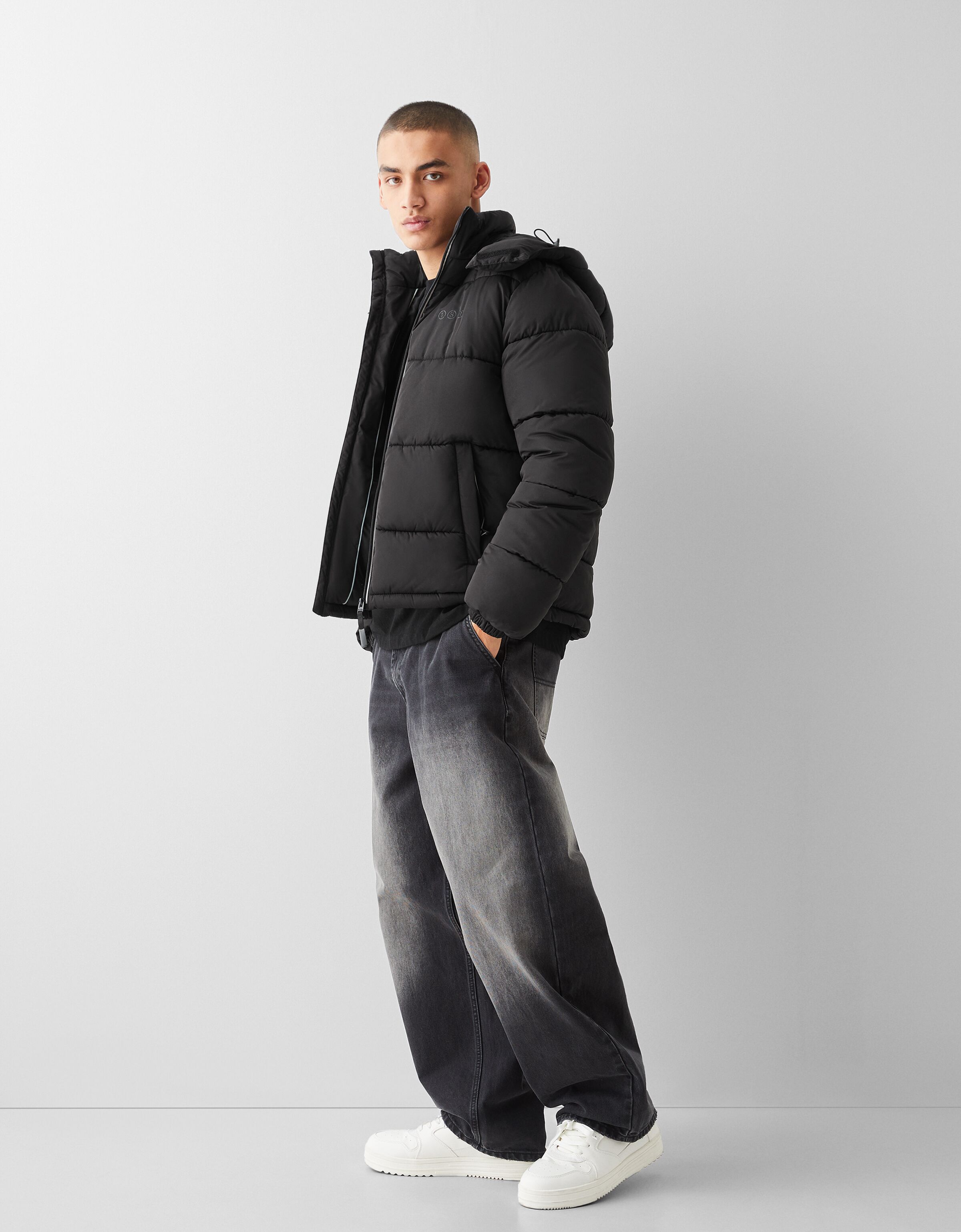 Parka cheap bershka homme