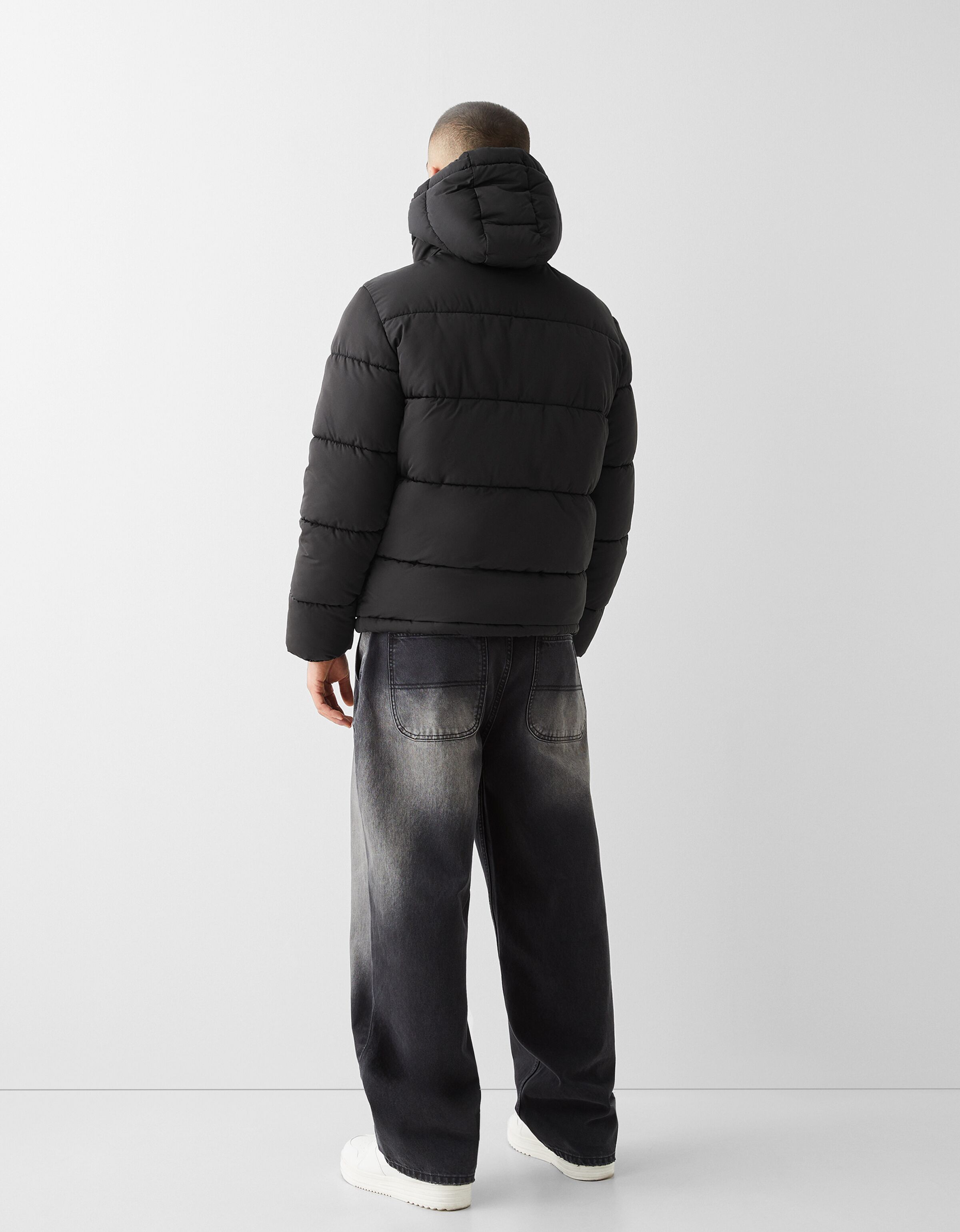 Doudoune capuche Homme Bershka