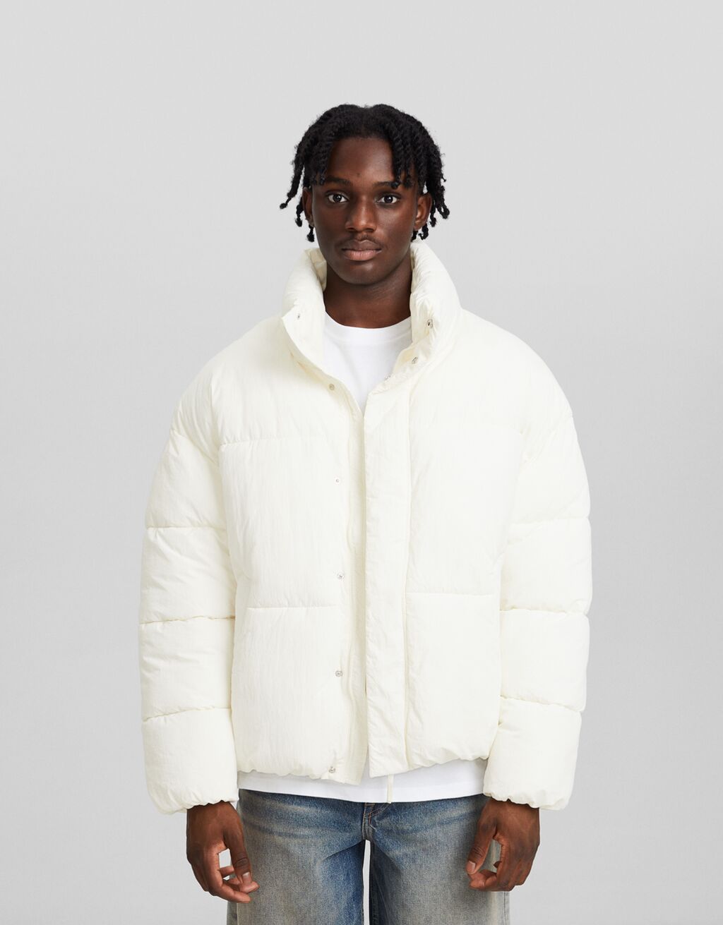 Men's white sale puffer jacket