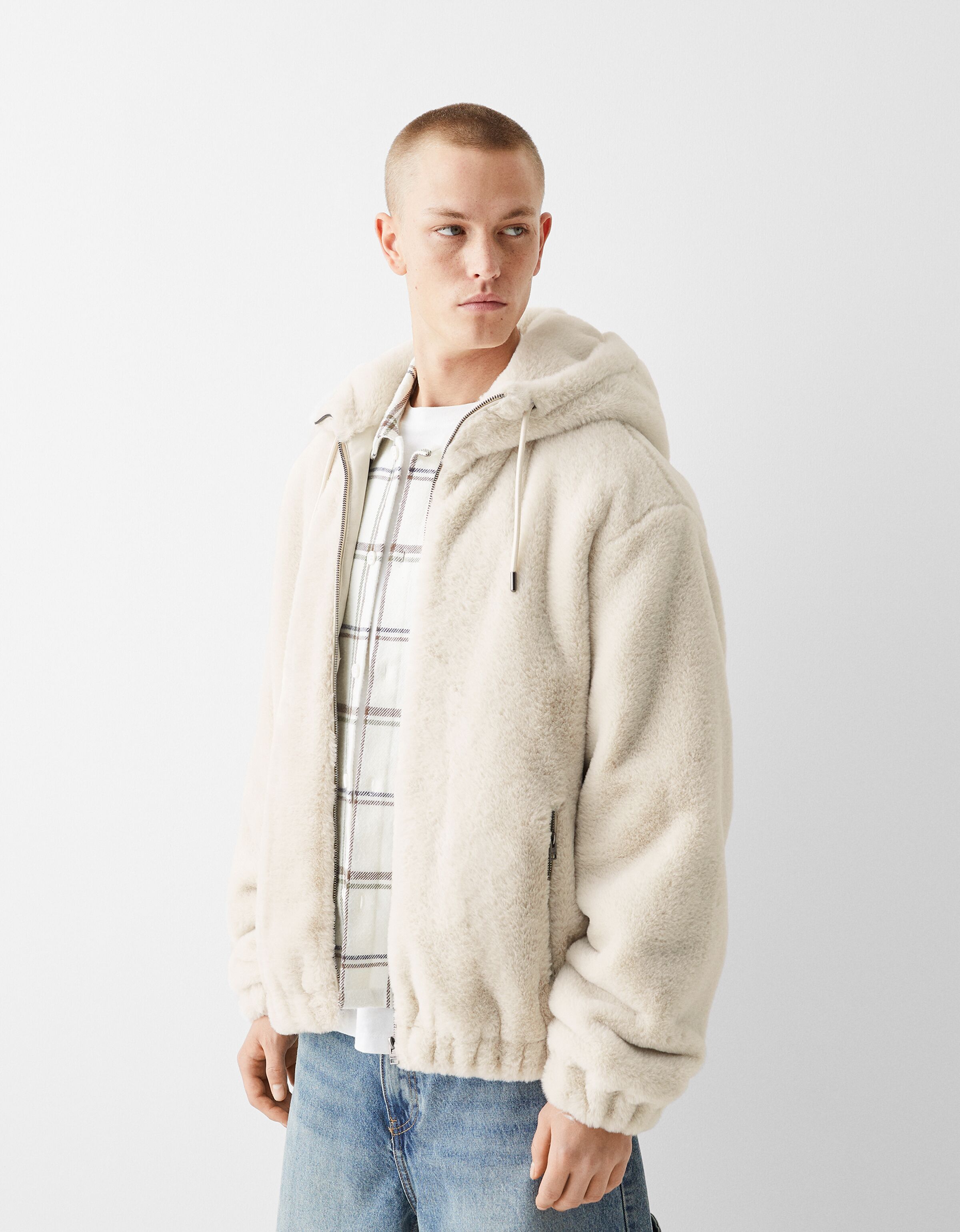 Bershka shop fleece jacket