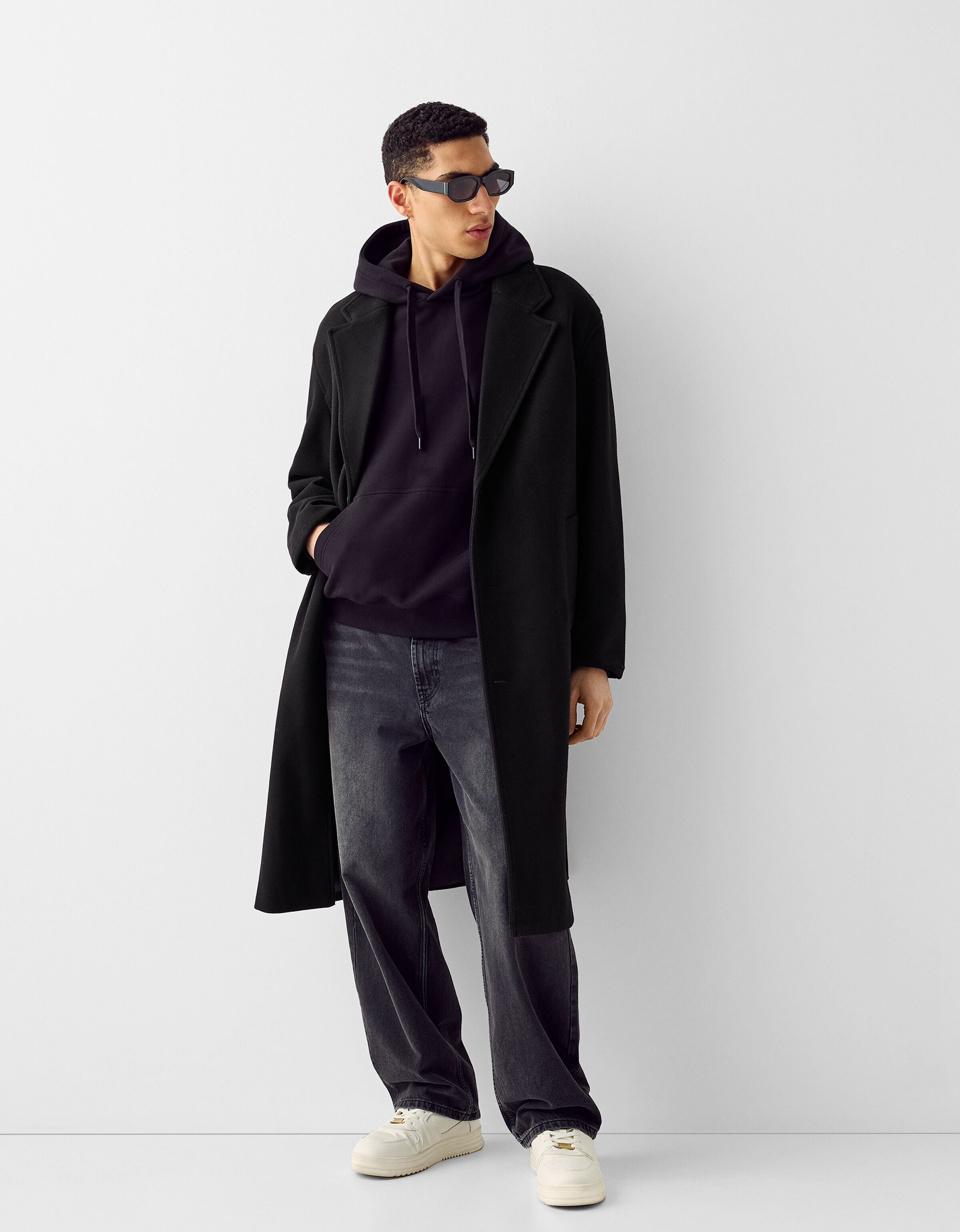 Longline deals coat men