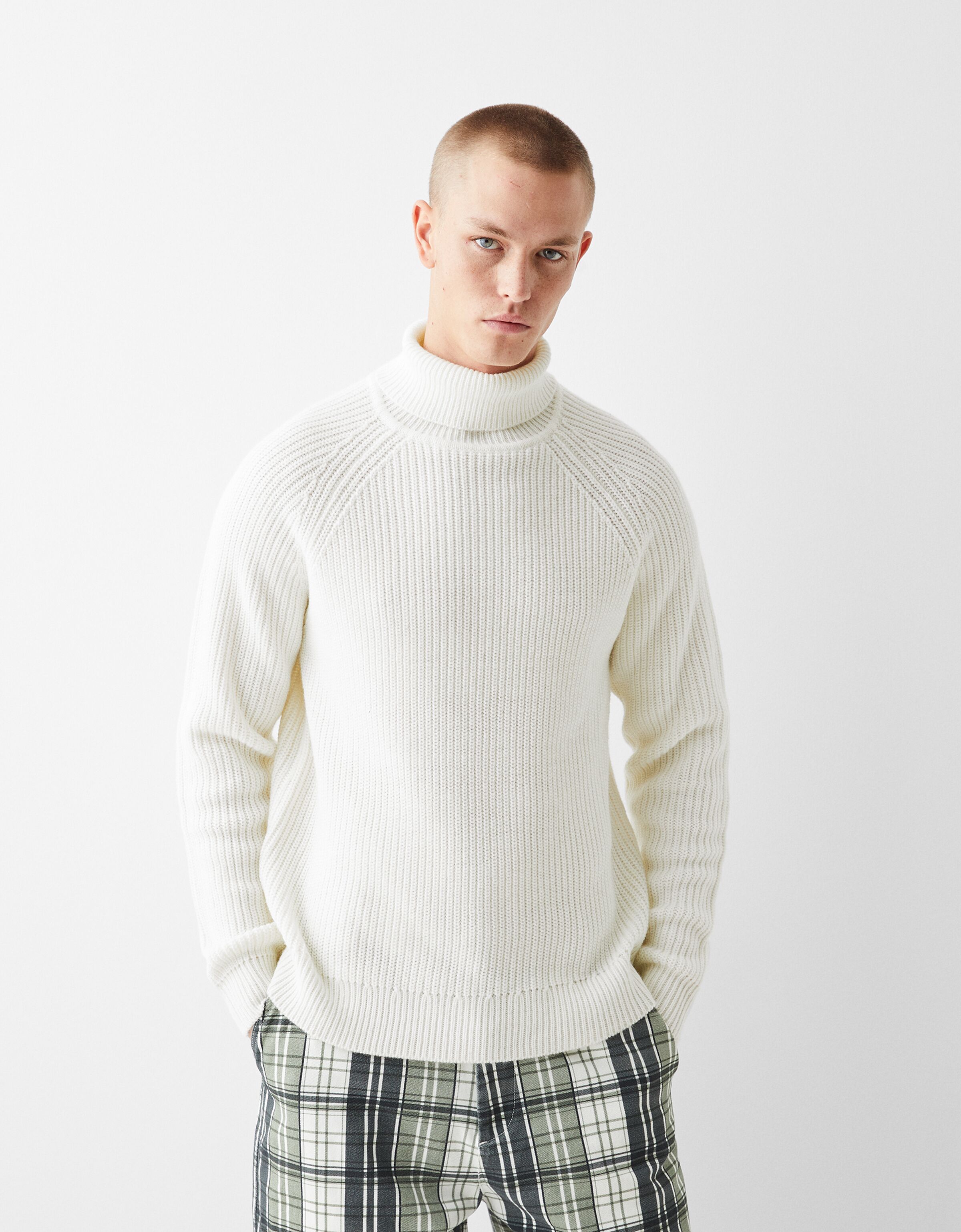 Mens sweater with high neck online