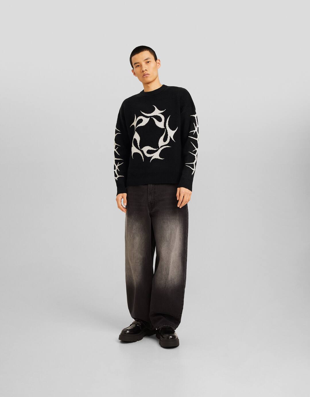 Printed sweater