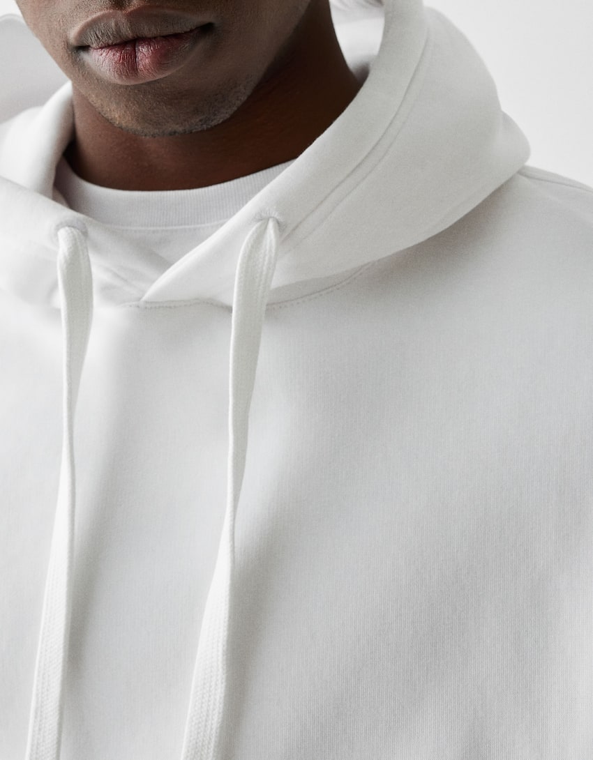 Sweatshirt com capuz-Branco-6