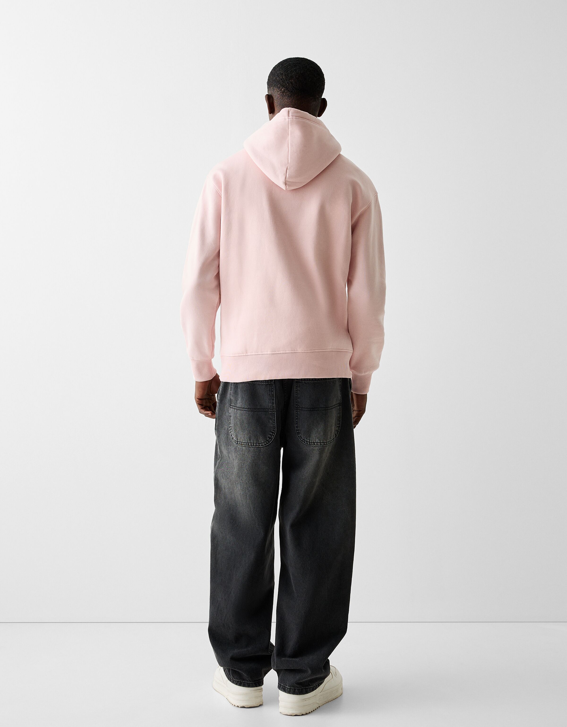 Bershka on sale pink hoodie