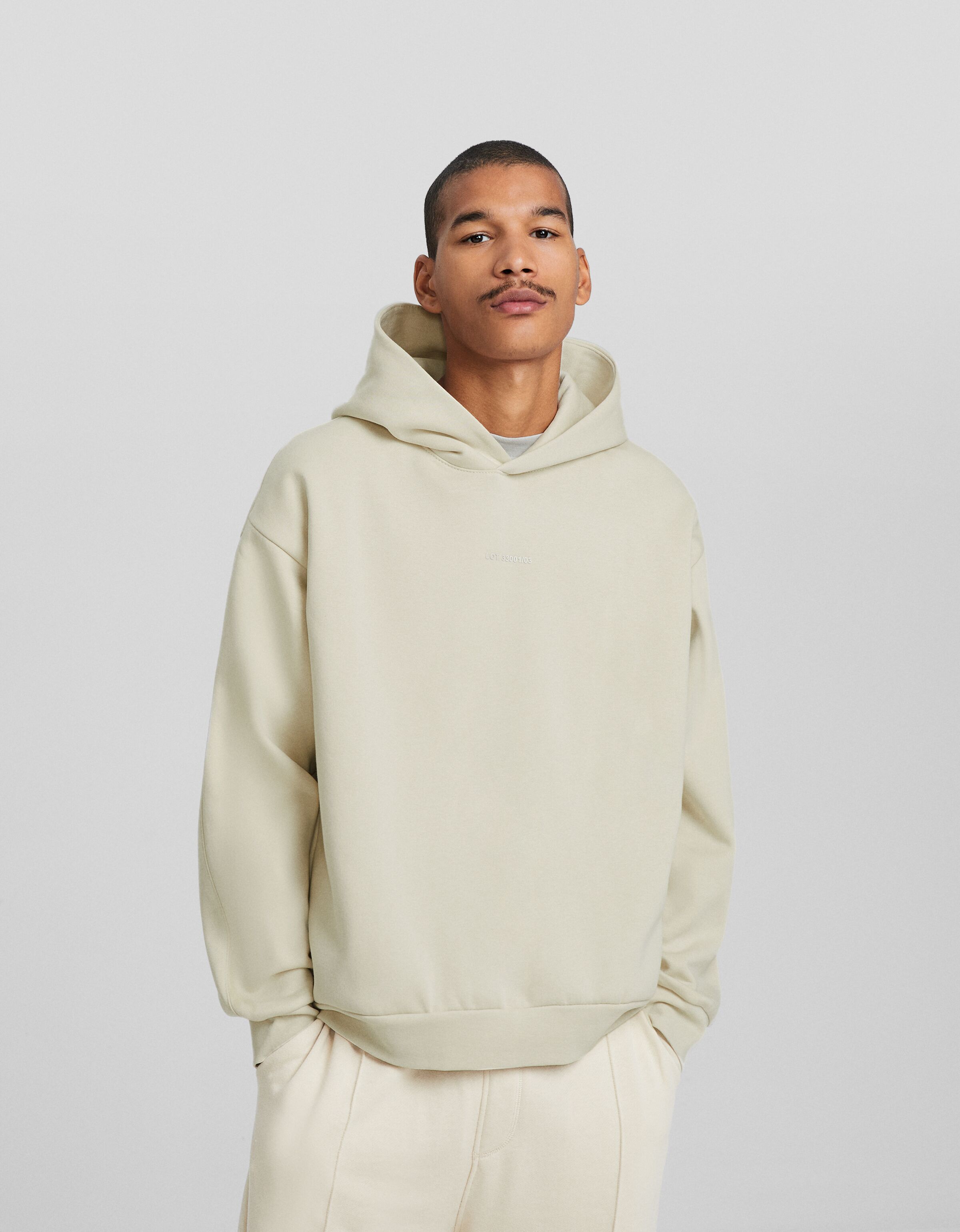 White oversized hoodie mens 2025