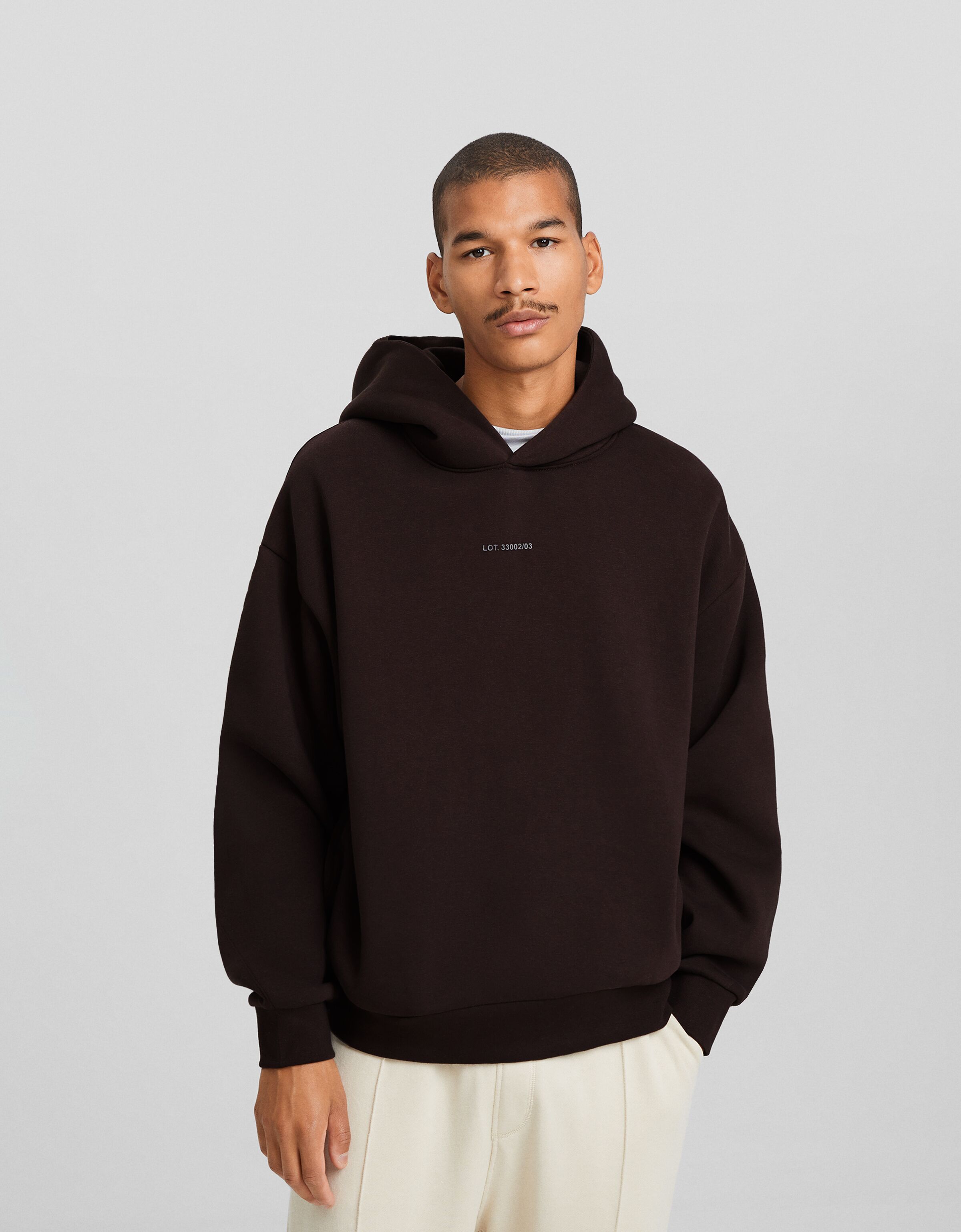 Boxy Fit Hoodie - Men | Bershka