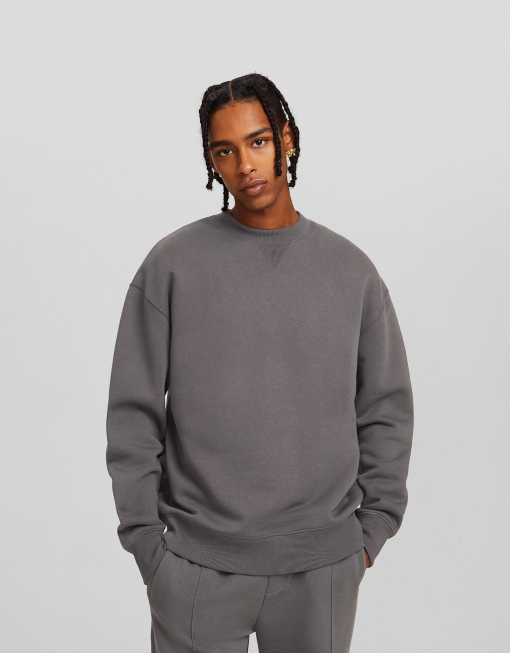 Pack sweatshirt e calças wide leg felpa-Multicolor-0