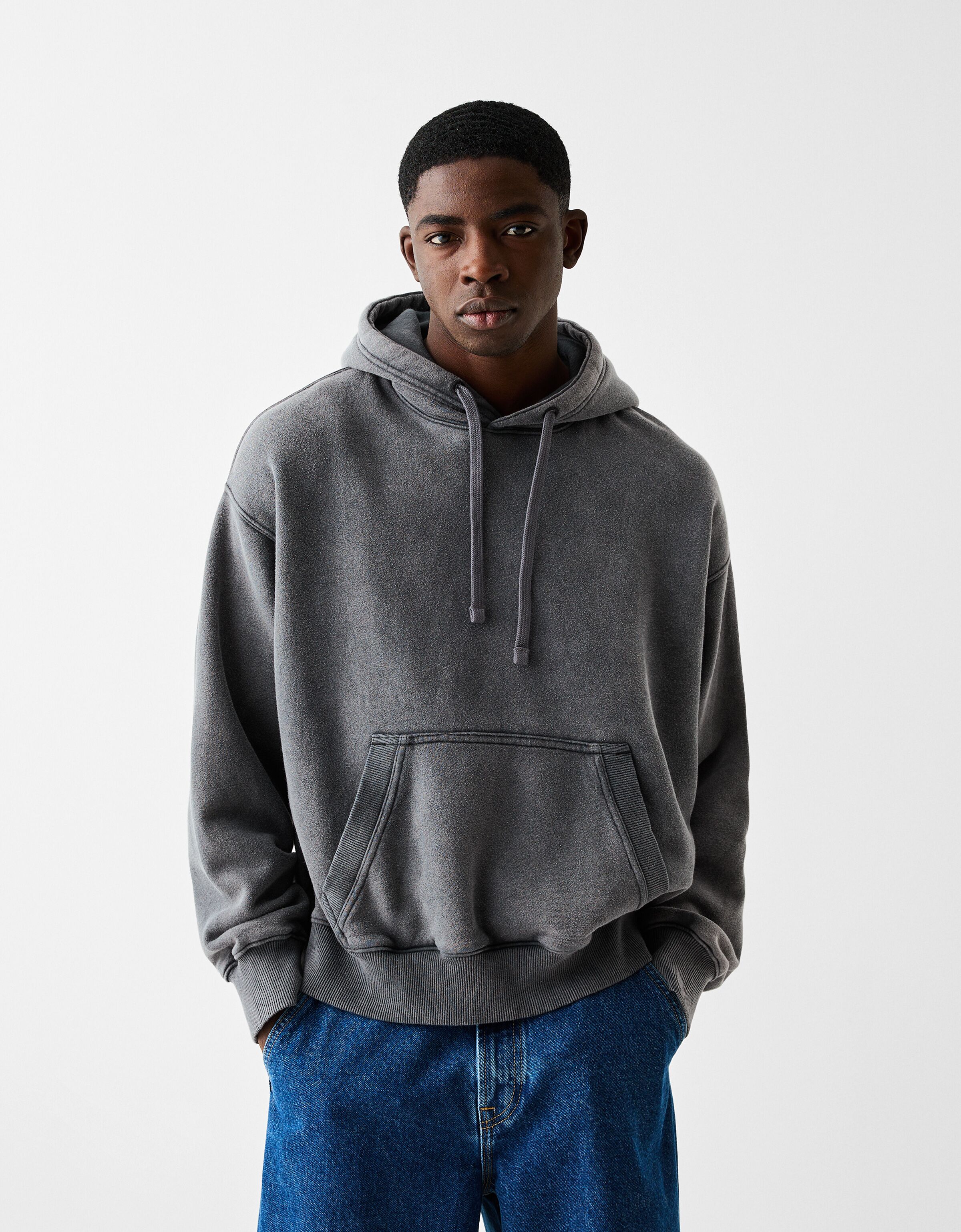 Dark gray hotsell hoodie mens