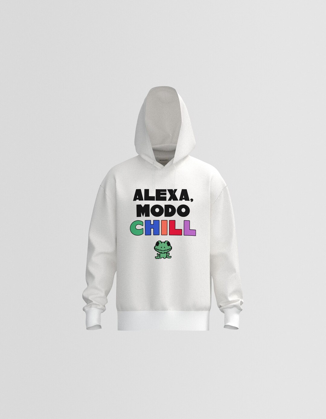 Sudadera Alexa capucha oversize print