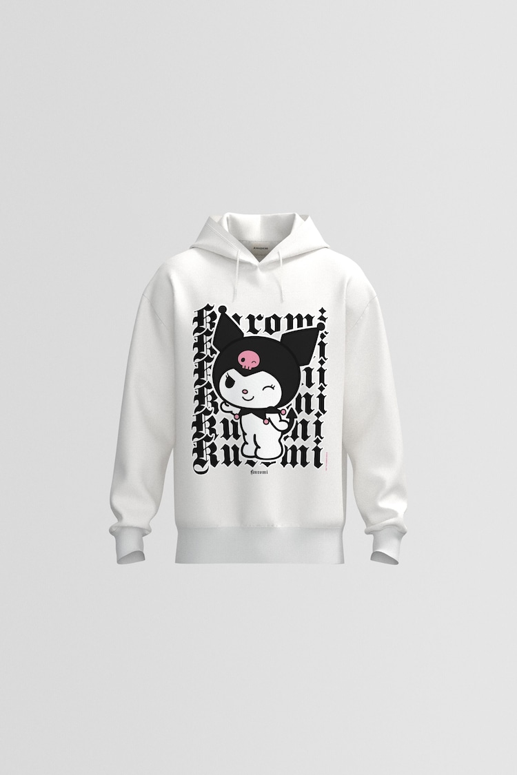 Kuromi print oversize hoodie