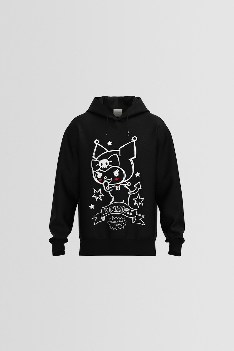 Kuromi print oversize hoodie