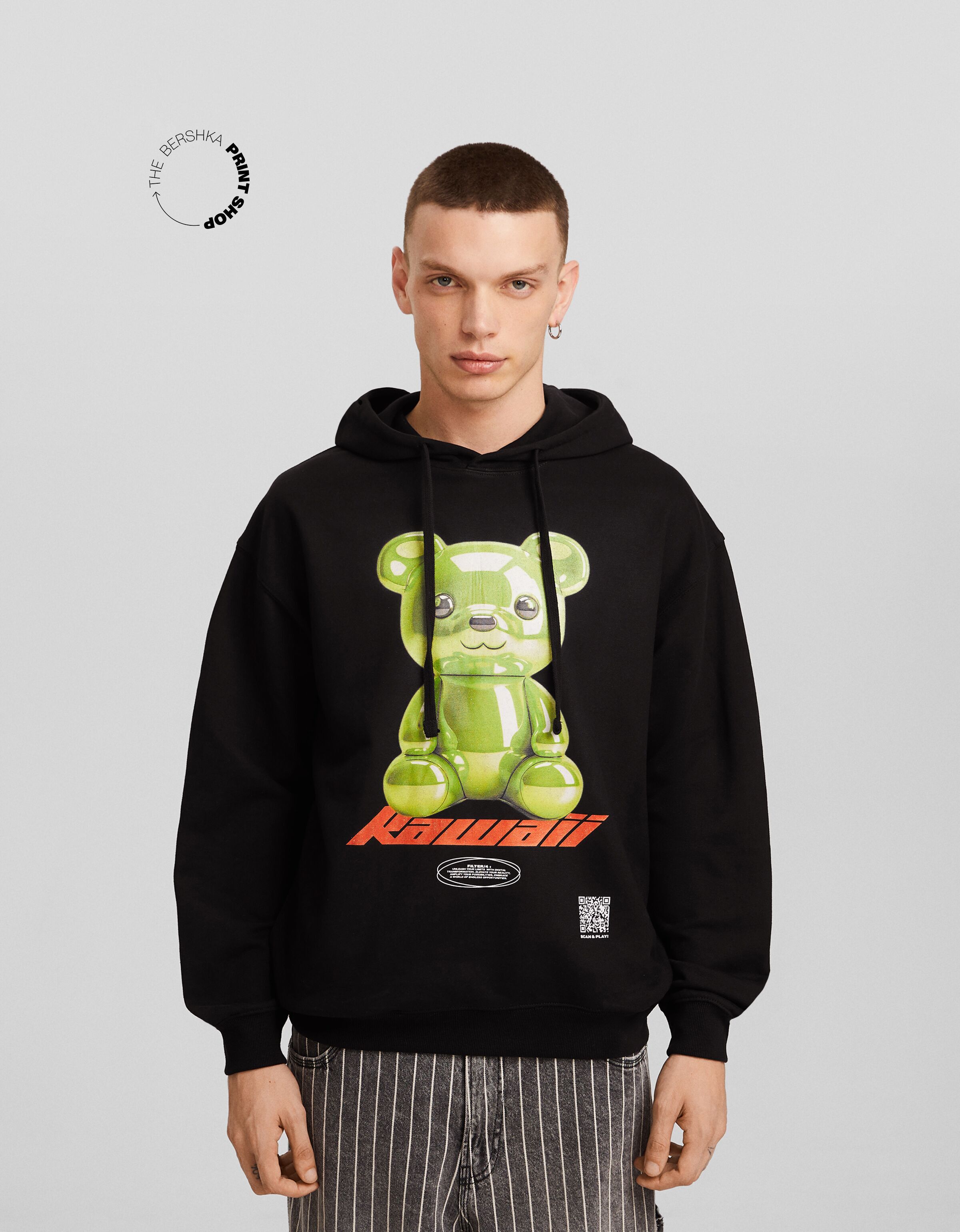 Bershka discount sudadera negra