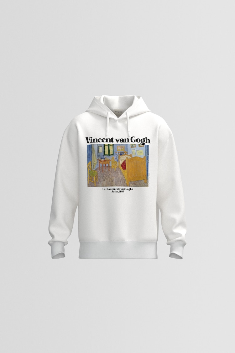 Vincent van Gogh print oversize hoodie